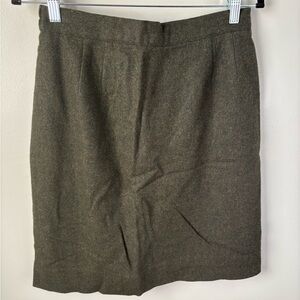 Vintage Sag Harbor wool green Pencil Skirt size 12